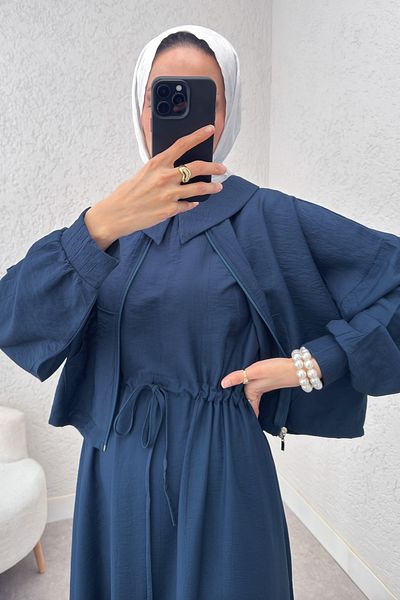 Salih Çelebi Bolero Dress Suit 2240 - Indigo