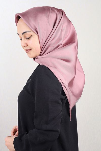 Levidor Μονόχρωμο μοτίβο Twill Silk Scarf-3490-1 - Χρώμα-15