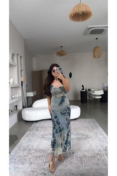 Buket Teke Rochie Degaje cu model Batik moale