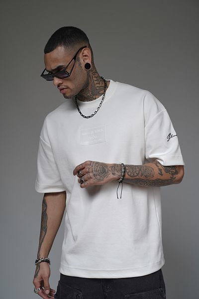 Butik Trend We Crew Neck Injection Printed Oversize Fit T-Shirt
