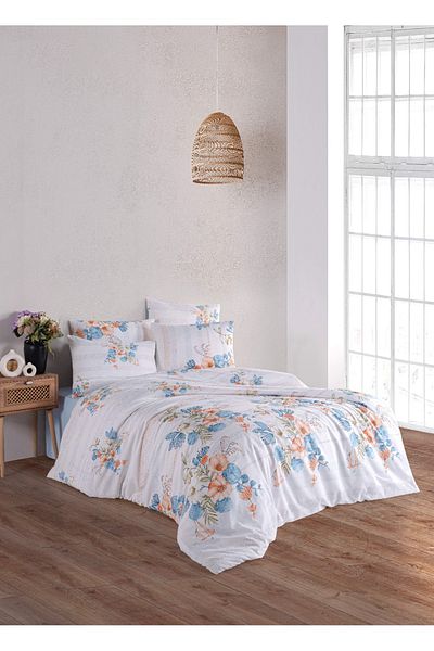 Marka Newhome Berfin Double 100% Cotton Printed Pique Set