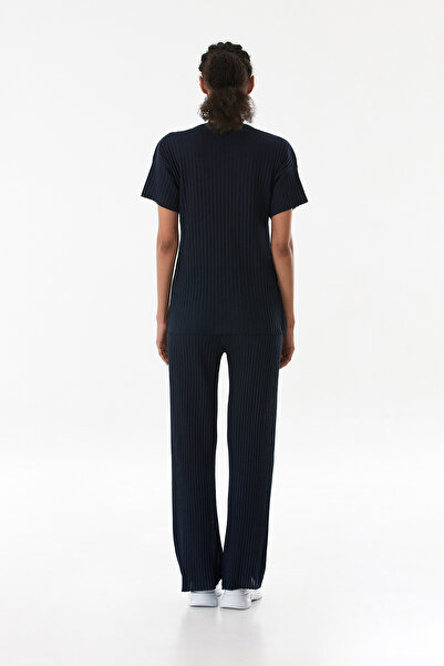 Fulla Moda Ribbed Elastic Waist Camisole Suit