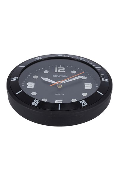 KRYPTON Large Round Wall Clock - Modern Design, Easy to Read Decorative Clock for Living Room & Bedroom
