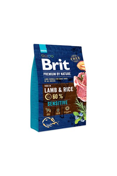 Brit Premium By Nature Sensitive Lamb Meat Adult Dog Food 3 Kg Pack Of 2