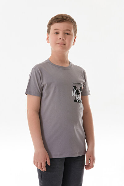 Fulla Moda Μπλουζάκι για αγόρι με στάμπα από 100% βαμβάκι