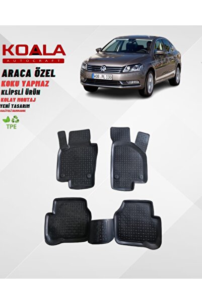 KoalaOtoTekstil Volkswagen Passat B6 ve B7 (2005-2014) Koala Havuzlu Paspas