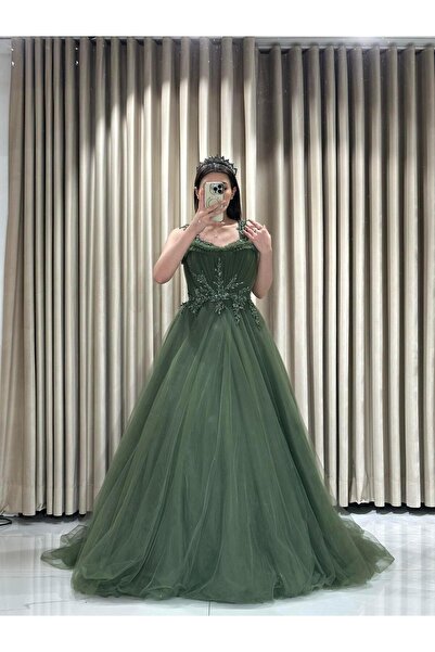 Kaleiçi Yıldızlar HAKİ Çift Yaka İşlemeli Nişanlık 762