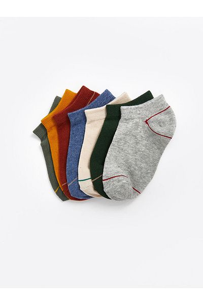 LC Waikiki Boy's Cotton 7-Pack Booties Socks