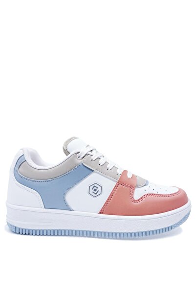 Kidx Lmb2100 Спортни обувки с връзки за малки деца, бебешко сини, пудрово розови