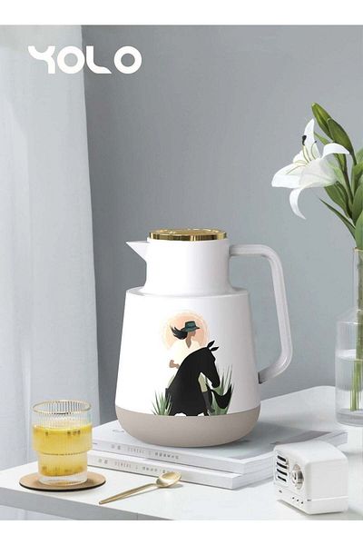 Yolo 1 Liter Coffee/Tea Vacuum Flask - Urban Lady Design