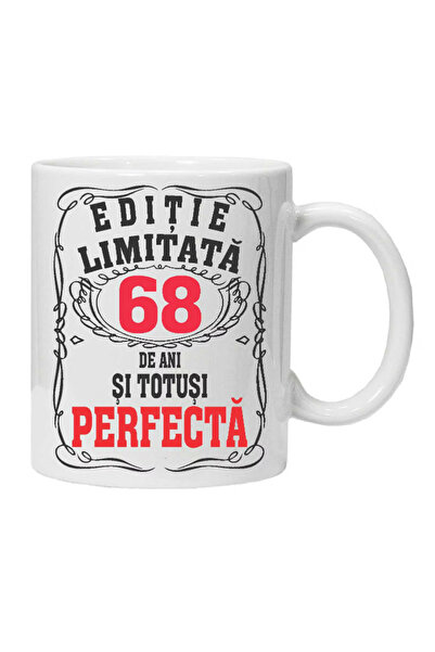 OEM Εξατομικευμένη λευκή κούπα "περιορισμένη έκδοση - τέλεια", 68 ετών, INOVA...