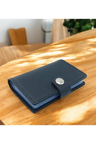 KUVARK Multi-Compartment Transparent Card Holder - Wallet |   Genuine Cowhide |   Handmade
