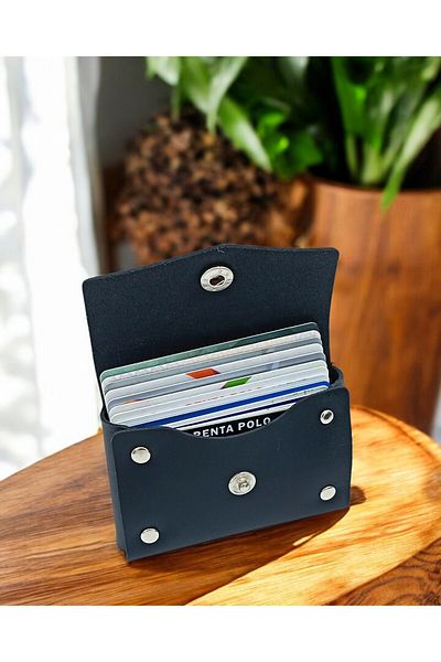 KUVARK Horizontal Model Genuine Cowhide Handmade Card Holder