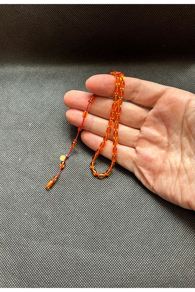 Kehribarstore Squeezing Amber Wrist Length 4 Finger Tiny Size Four Finger System Masterly Craftsmanship Men's Gift