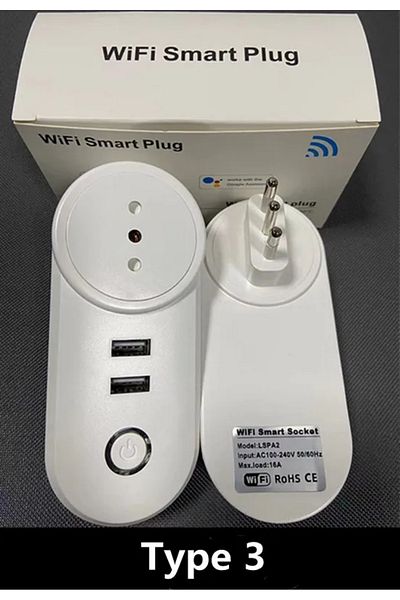 Choice B 16A Chile Italy Smart Wifi Power Plug Smart Wifi Wireless Socket Outlet Work with Alexa Google Ho.