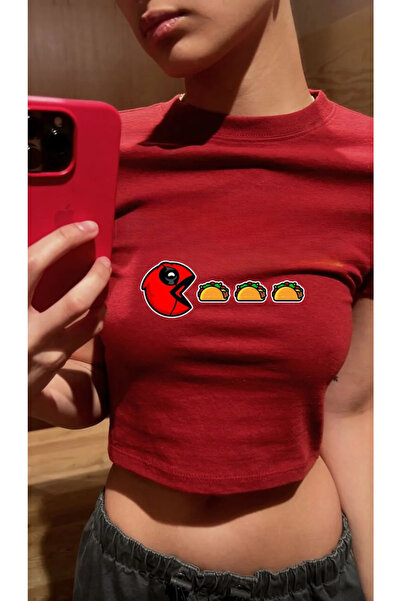 Bravebell Red Pocemon Spider Model Women's Crop Body T-Shirt