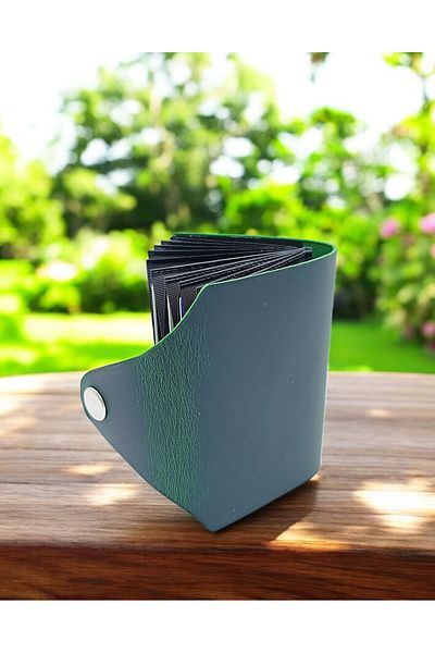 KUVARK Accordion Card Holder - Wallet |   Genuine Cowhide |   Handmade