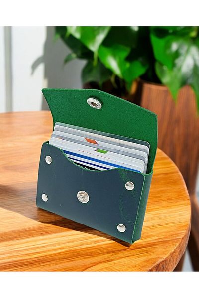 KUVARK Horizontal Model Genuine Cowhide Handmade Card Holder