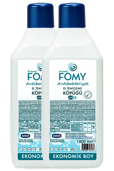 Fomy Antibacterial Foam Soap - Creamy Hand Cleaning Foam // 1800ml - 2 Pieces
