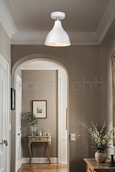 Modelight RONDA TEKLİ PLAFONYER AVİZE BEYAZ SALON-OTURMA-ÇOCUK-YEMEK-YATAK ODASI-ANTRE-MUTFAK