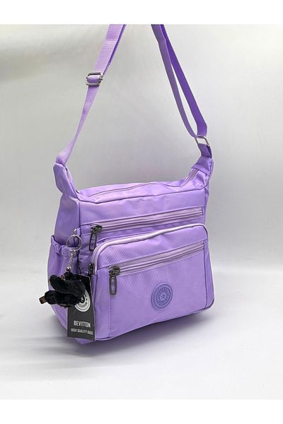 Bevitton 4100Cilili Women's Bag Lilac Color, Crossbody Postman and Shoulder Shape