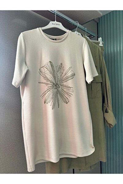 PUREVA Modal Tunic Safari Pants Suit