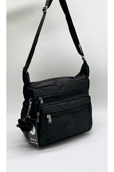 Bevitton Women's Shoulder Bag 4100 - Water Resistant Black Fabric