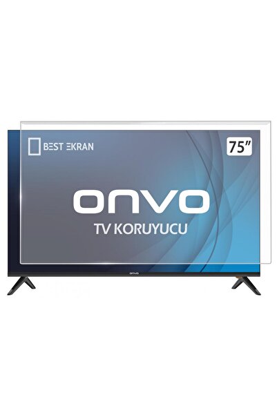 ONVO 75ovf9000uq Tv Ekran Koruyucu 75" Inç 190 Ekran Uydu Alıcılı 4k Ultra Hd...