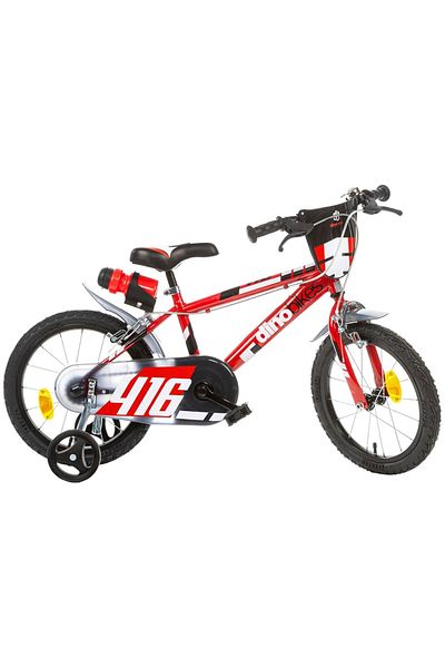 OEM Bicicleta copii 6-8 Ani, Dino Bikes 16' 416 rosu
