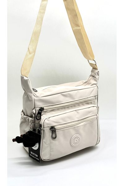 Bevitton Geantă de umăr de damă Beige Cross Postman Model 4100