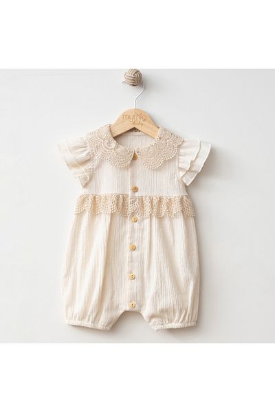 Mymio Embroidered Crinkle Jumpsuit
