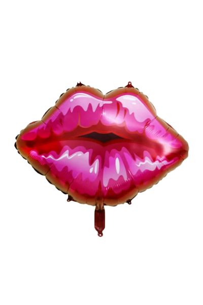 Baloncu Dede Woman Lip Patterned Foil Helium Balloon Lover and Special Day Balloon