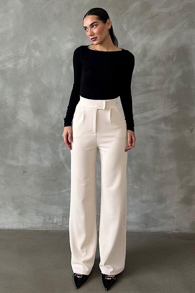 LOS FECHKA Line Women's - Lycra Velcro Closure Palazzo Pants