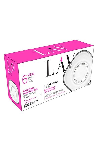 LAV Zen 6-Piece Tea Plate