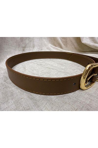 Daves Metal Buckle Belt and Coffee