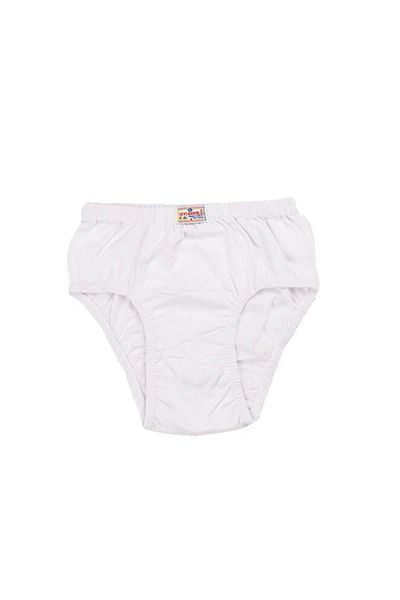 Ceylanoğlu Boy's White Combed Cotton Panties 12 Pack 2-3-4 Years