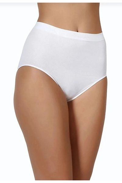 AV ANZAV 1574 Women's 3-Piece Gathering High Waist White Panties 11656