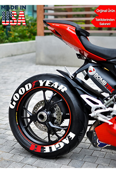 bombtire إطار دراجة نارية Goodyear Eagle F1 مقاس 2.5 سم 4 قطع (أصلي صنع في ال...