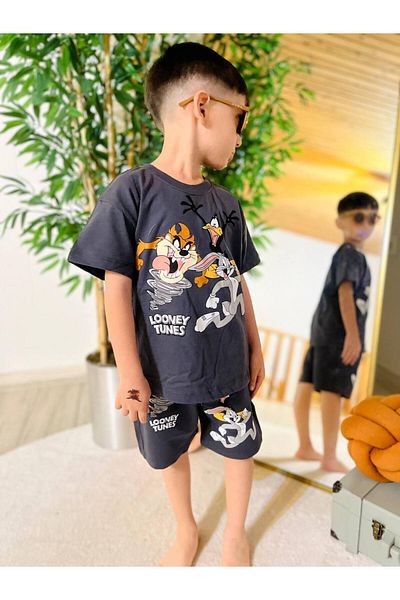 Bloom Bbk-306 patterned bottom-up shorts set