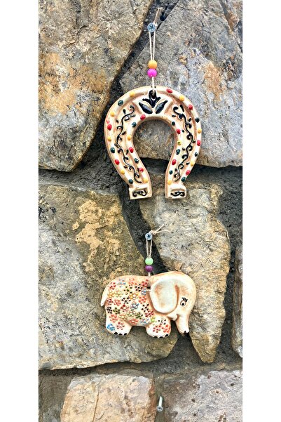 Store Şans Bereket Temalı Seramik Balkon Duvar Bahçe Kapı Ağaç Süslemesi Nal ...