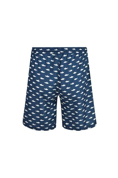 REMSA Ανδρικό σορτς πισίνας με σχέδιο Jay S278 Dark Navy Blue