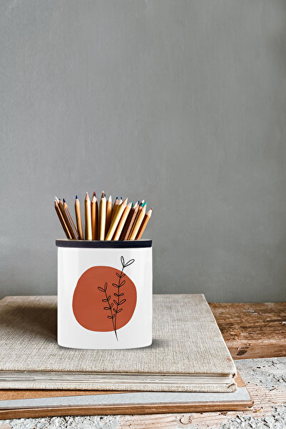 Bytwo Ретро квітковий дизайн пенал керамічний 9 см висота двосторонній друк