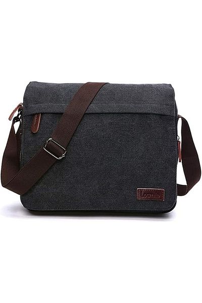 VipDeluXe Losmile Men's Shoulder Bag, Canvas Shoulder Bag, Laptop Bag
