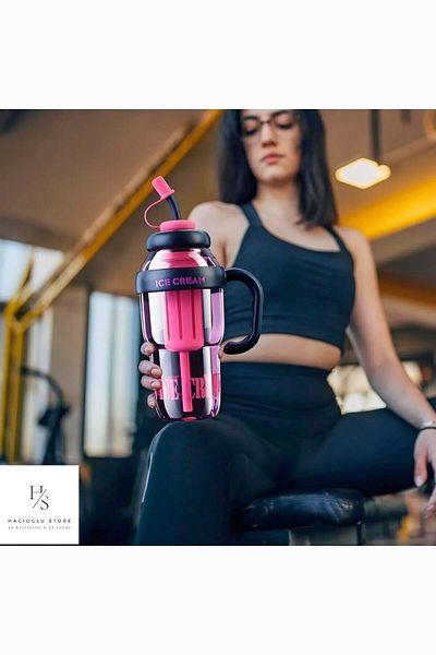 HACIOGLU STORE Detoxified and Strainer Sports Flask - Water Bottle