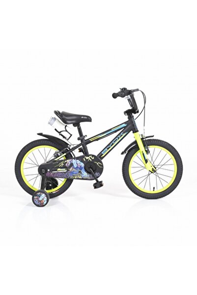 OEM Bicicleta copii 4-6 Ani cu roti ajutatoare Byox Monster Black 16 inch, ac...