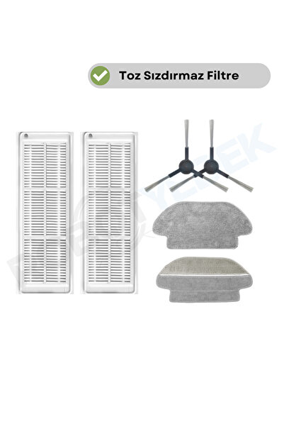 robotyedek Xiaomi Mop Pro Styj02ym - Negru, compatibil cu perie laterală și m...