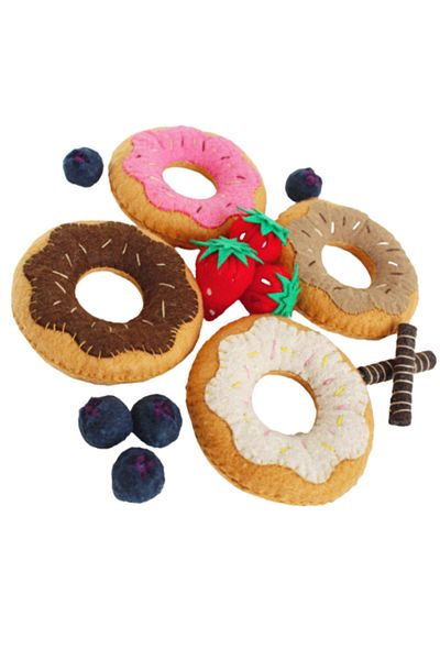 HULİPARTY TOYS Felt Toy - Donut Play Set - Felt Toys - 100% Handmade
