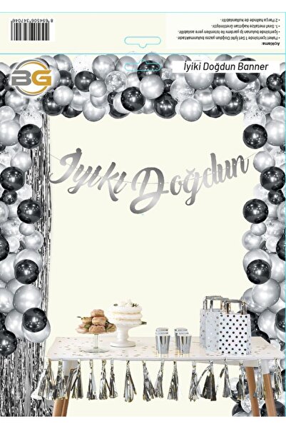 party world Shiny Calligraphy Banner Lettering – Happy Birthday & Happy Birth...
