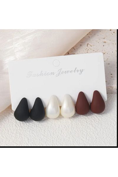 TChic Set of 3 Drop Earrings