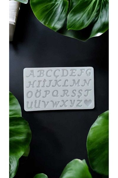 HogART Design Silicone Letter Mold Epoxy Cake & Candle